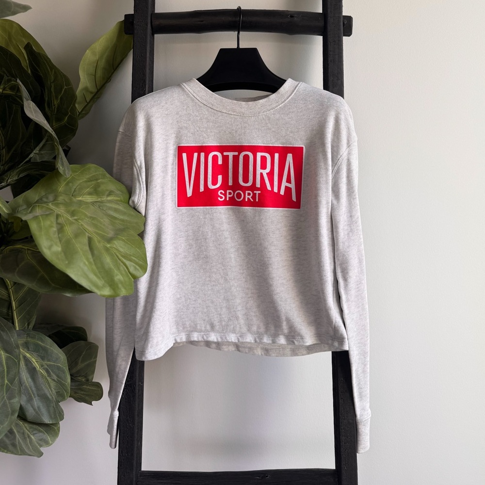 Gray Women's Cropped Sweatshirt